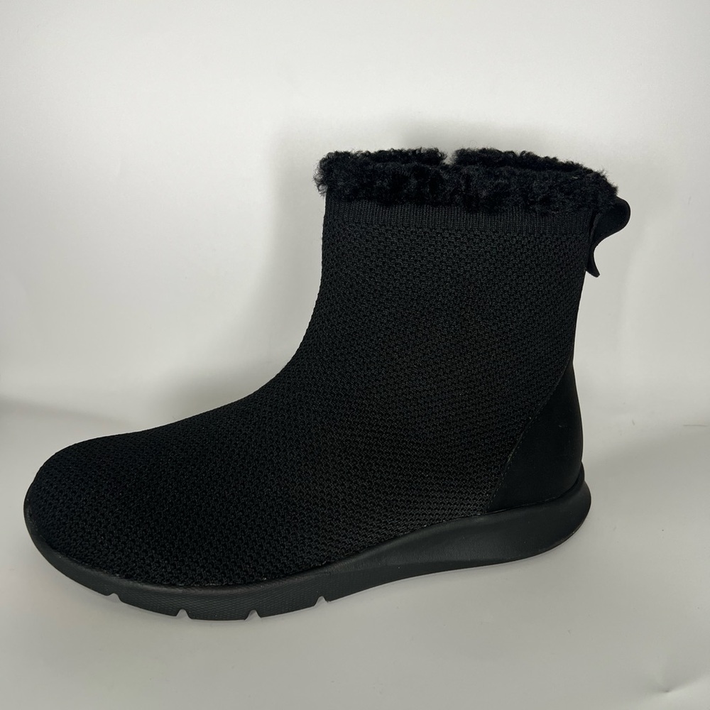 Spenco Waco Women’s Cozy Winter Black Ankle Boots with Fur Lining NWB - 8.5B - Picture 5 of 11